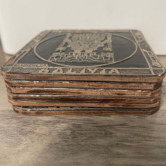 SET of Six (6) Bolivia Coasters South America - Picture 10 of 11
